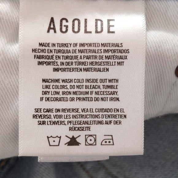 Agolde Parker Vintage Cutoff Organic Denim Shorts Size 32 - Picture 6 of 8